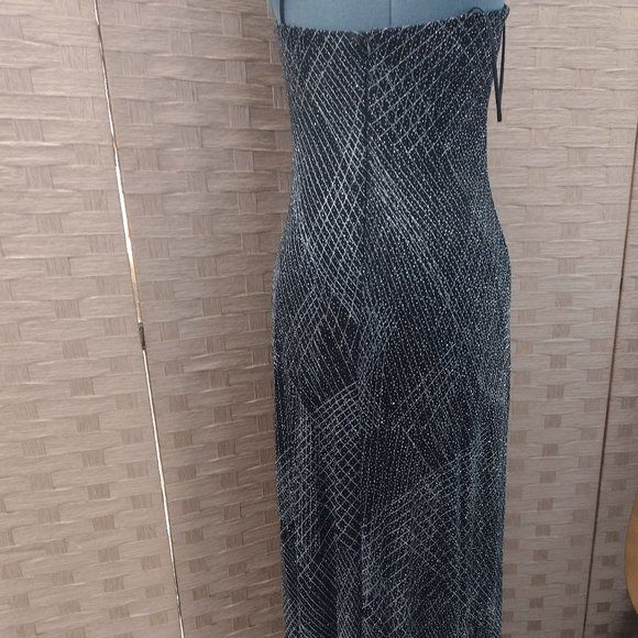 JS Boutique, Black Sparkly Prom/Evening Dress, Size 10 - Picture 2 of 4
